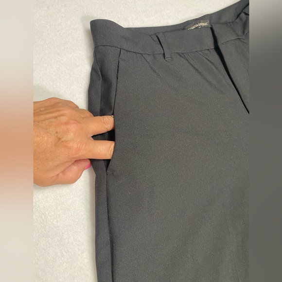 Banana Republic Sculpted Stretch Black Dressy Culottes Pants Size 10 #1170 - Picture 4 of 13